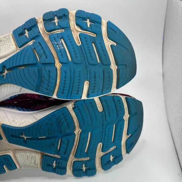 Brooks Adrenaline GTS 22 Shoes Womens Size 10 B Pink Cheetah Print Running - Picture 11 of 12